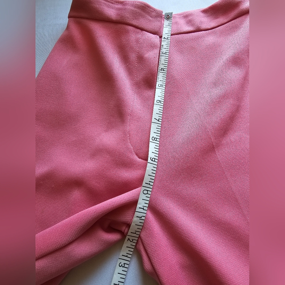 Vintage 70s Pink Taffy 2Piece Pantsuit Bellbottoms - Picture 11 of 16